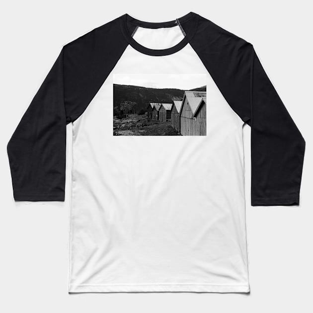 Norwegian Boat Houses Baseball T-Shirt by ztrnorge